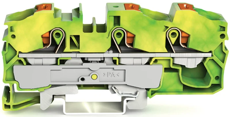WAGO 2216-1307 TOPJOB S 3-Conductor Ground Terminal Block 16 mm²