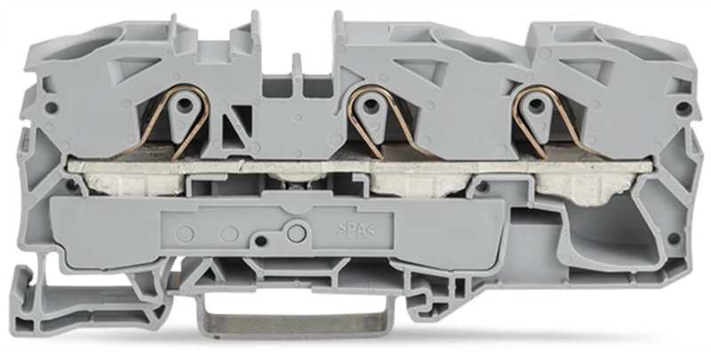 WAGO 2016-1301 3-Conductor Through Terminal Block 16mm² 76A Gray