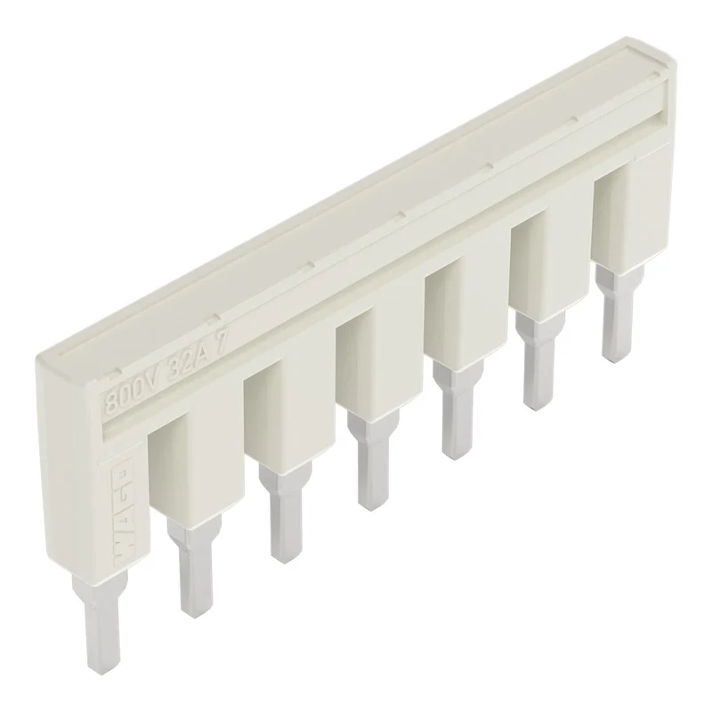 WAGO 2004-407 Push-In Type Jumper Bar 7-Way 800 V 32 A Light Gray