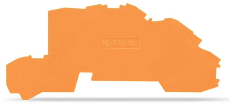 WAGO 2003-7692 End and Intermediate Plate 0.8mm Orange Set of 100