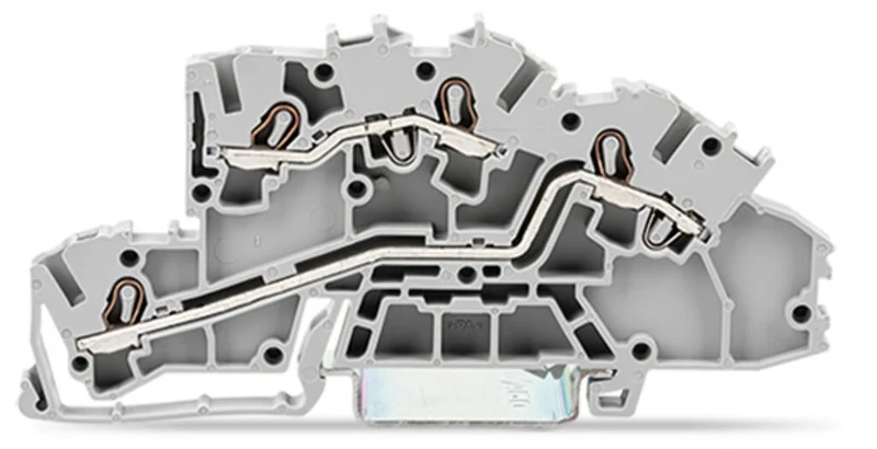 WAGO 2003-7642 Multilevel Installation Terminal Block 2.5 mm² 24 A L/L Gray