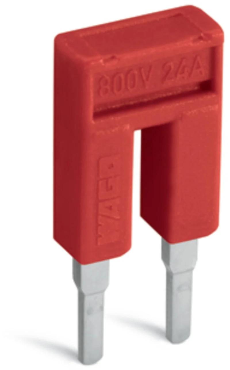 WAGO 2002-402/000-005 Push-In Type Jumper Bar 2-Way Red 25A 800V - Pack of 25