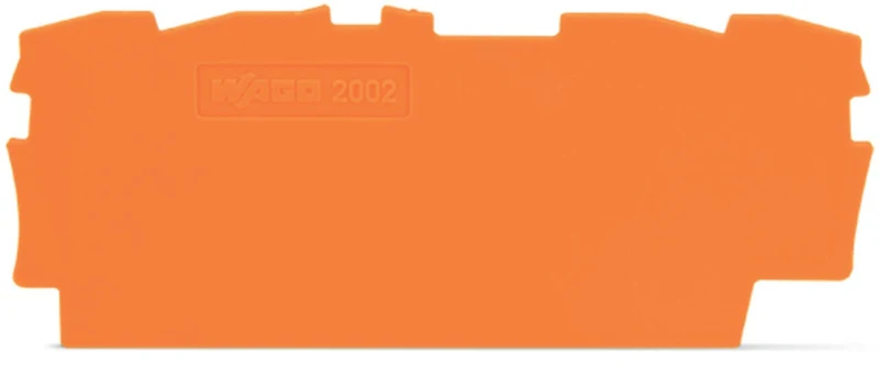 WAGO 2002-1492 End and Intermediate Plate 0.8mm Orange Set of 25