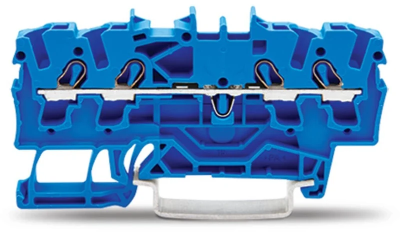 WAGO 2002-1404 TOPJOB S 4-Conductor Through Terminal Block 2.5mm² Blue