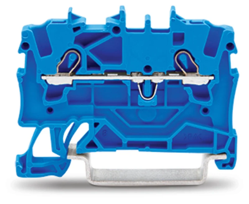 WAGO 2001-1204 2-Conductor Through Terminal Block 1.5 mm², Blue - Pack of 50