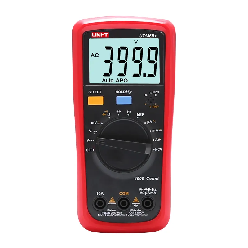 Uni-trend UT136B+ Digital-Multimeter Präzision NCV Kapazitätsschutz