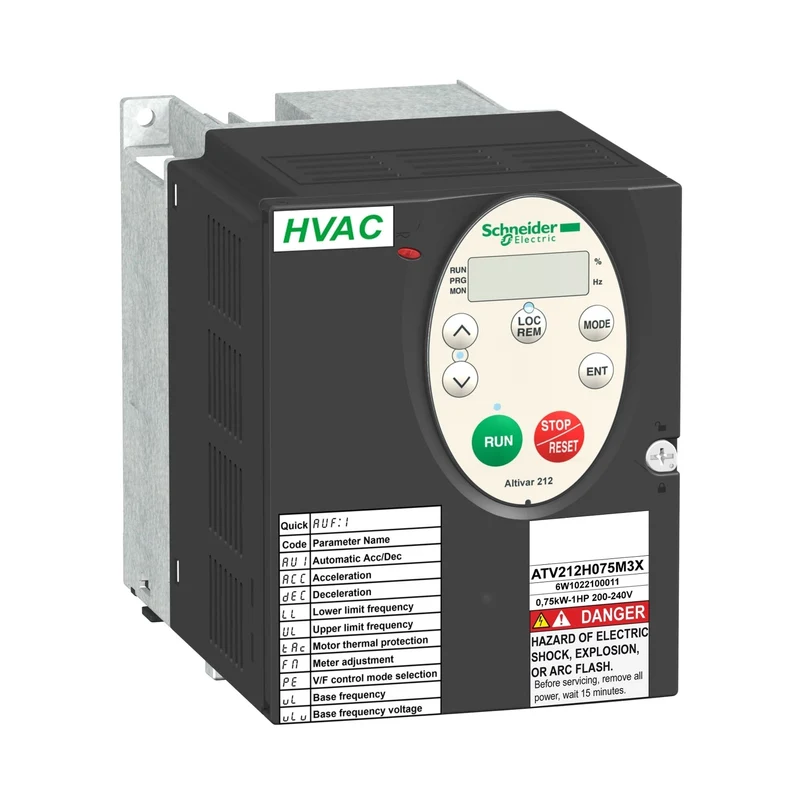 Schneider ATV212H075N4 Variable Speed Drive, Altivar Machine ATV212, 0,75kW 480V