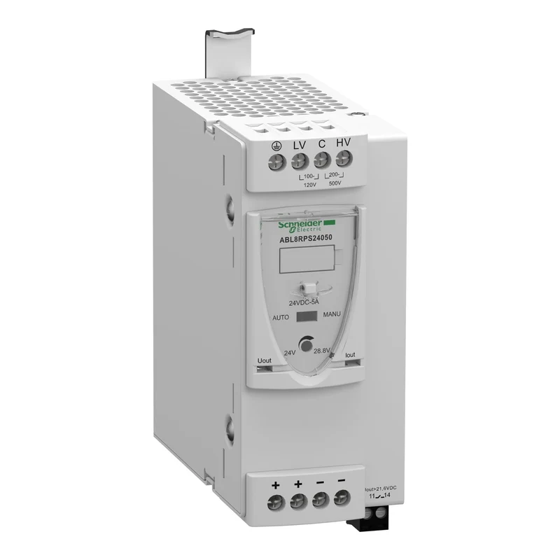 Schneider ABL8RPS24050 Regulated Switch Power Supply, ABL8 Modicon 24VDC 120W 5A