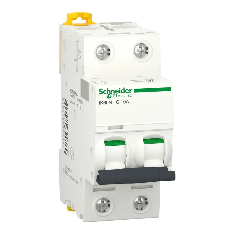 Schneider A9K24210 Acti9 iK60N MCB 2P 10A C Curve 6000A