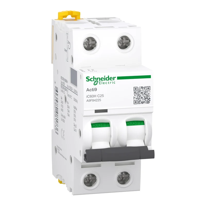Schneider A9F84225 Acti9 iC60H MCB 2P C 25A 10kA