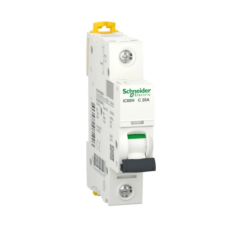 Schneider A9F84120 Acti9 iC60H MCB 1P C 20A 10kA