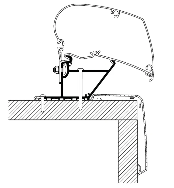 Ducato H2 Lift Roof Adapter