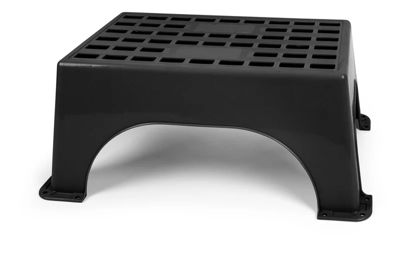 Carbest XXL-Trittstufe aus Kunststoff – Schwarz