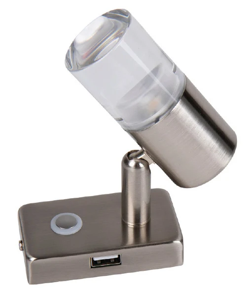 Carbest LED-Spot mit Touch-Schalter, USB-Port und Nachtlicht – 12 V, 180 lm