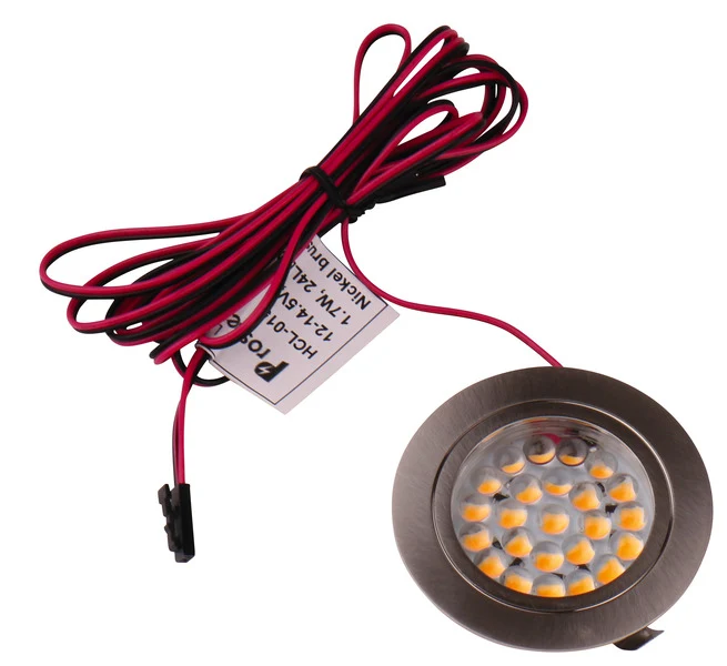 Carbest Edelstahl LED-Einbauspot – 12 V, 24 LEDs, 180 lm, Warmweiss