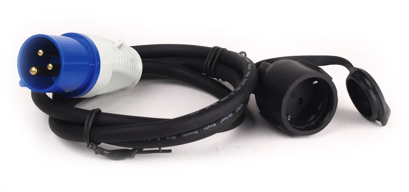 CEE-Adapterkabel - Schuko-Kupplung/CEE-Stecker