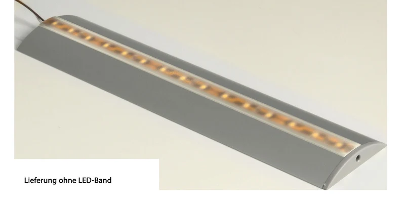 Carbest Auminium-Profil für LED-Bänder Länge 1,5m halbrund