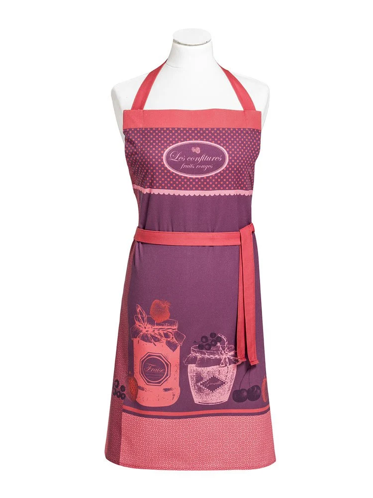 Schürze 76x85 cm CONFITURES FRUITS ROUGES Rosa, Rot