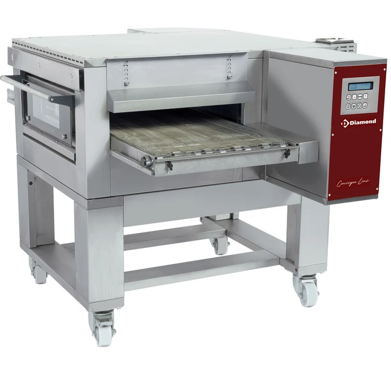 Elektrischer Kettenbandofen 500 mm , Umluft-Durchlaufofen für Gastronomie, FTEV50/85-N