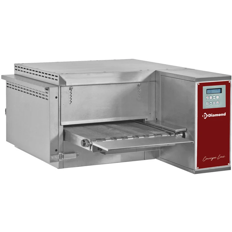 Professioneller Elektro-Kettenbandofen mit Umluft , 40 cm Bandbreite, FTEV40/58-N