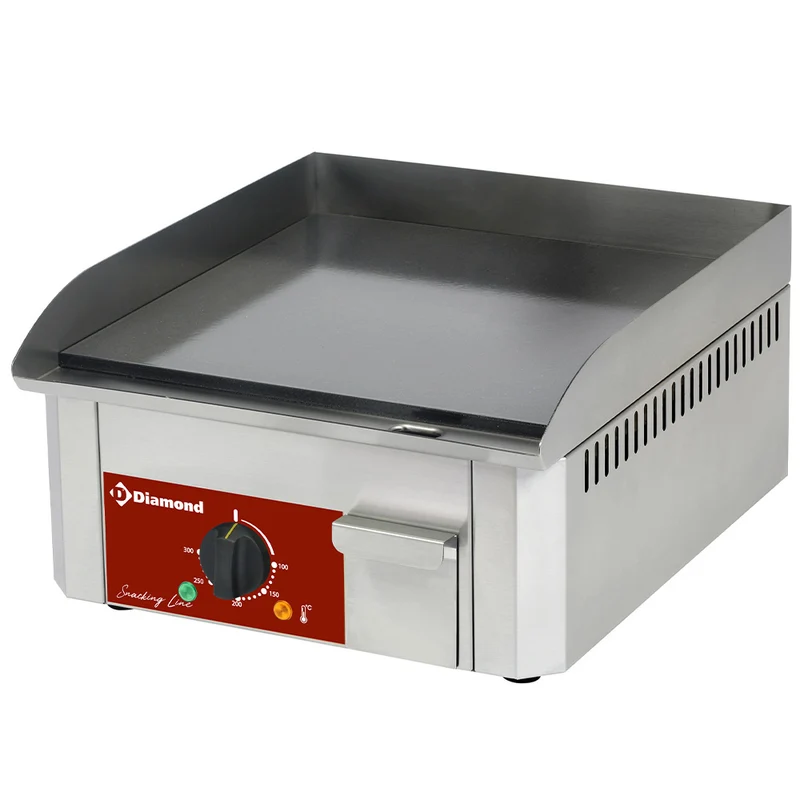 Profi Elektro-Griddleplatte 400 mm – Emaillierte Bratfläche, FTE-40/SS