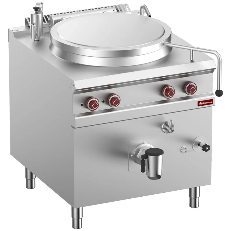 Gaskochkessel 150 Liter , Direkte Beheizung , Standgerät aus Edelstahl, E9/M15I8-N