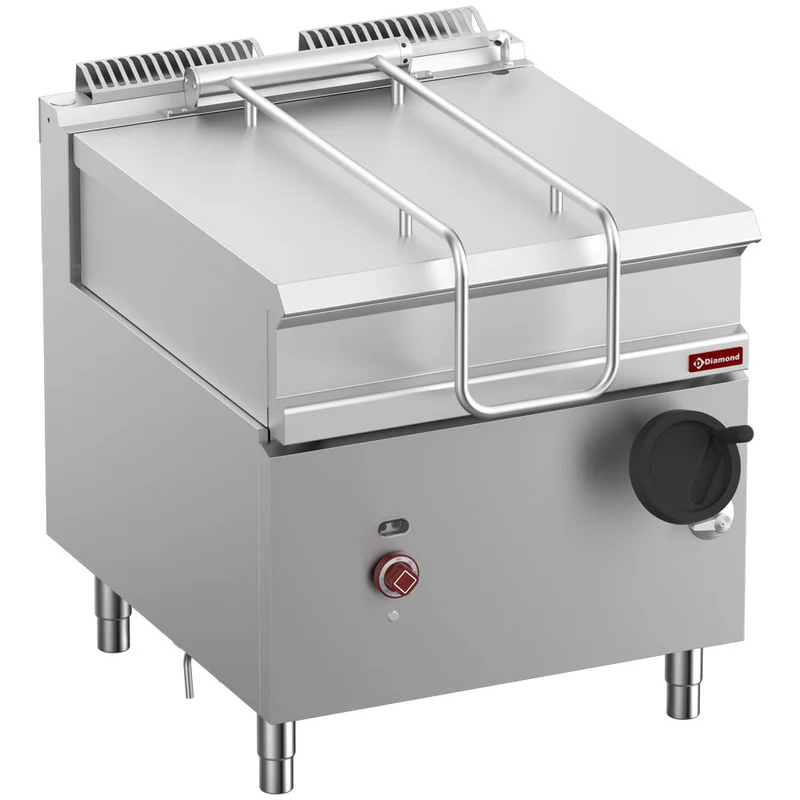 Profi Elektro-Kippbratpfanne 80 Liter , Edelstahl , auf Unterbau, E9/BRI8-N