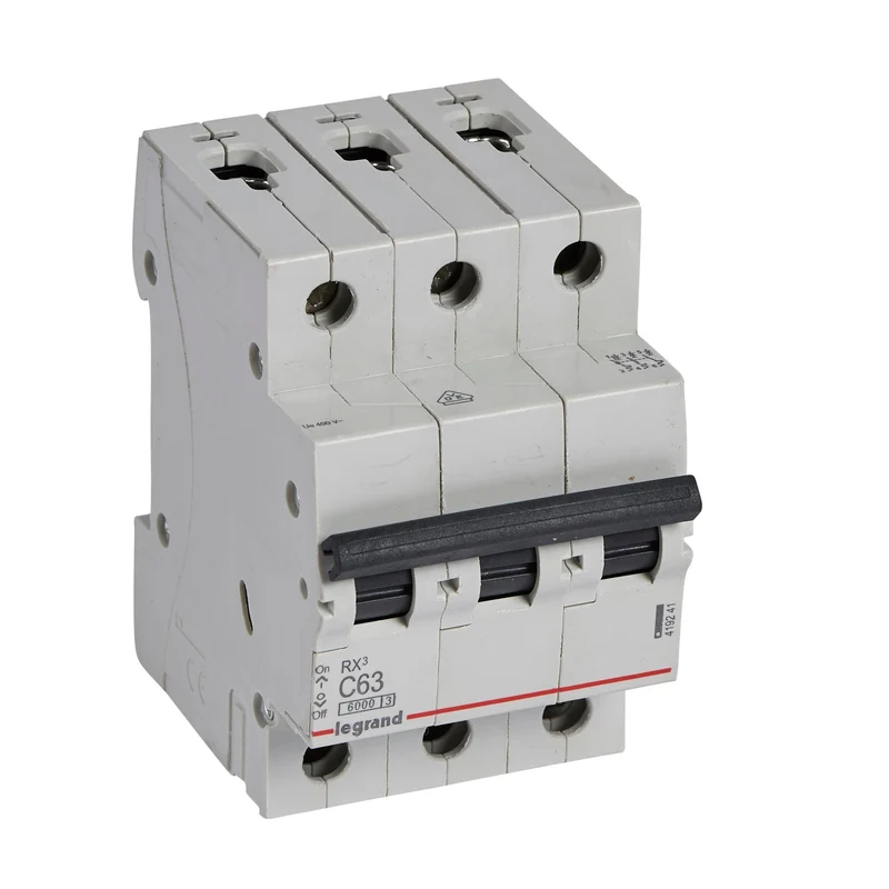 Legrand 419241 MCB RX³ 3P 63A Curve C 6kA DIN Rail