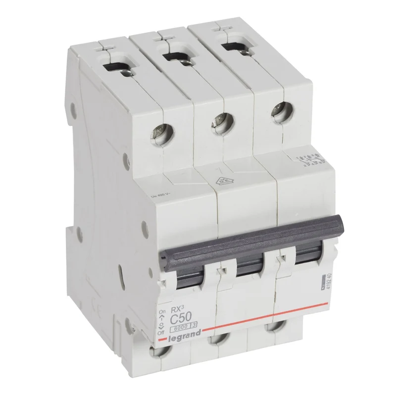 Legrand 419240 MCB RX³ 3P 50A Curve C 6kA DIN Rail
