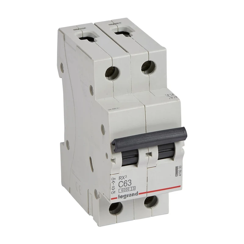 Legrand 419230 MCB RX³ 2P 63A Curve C 6kA DIN Rail