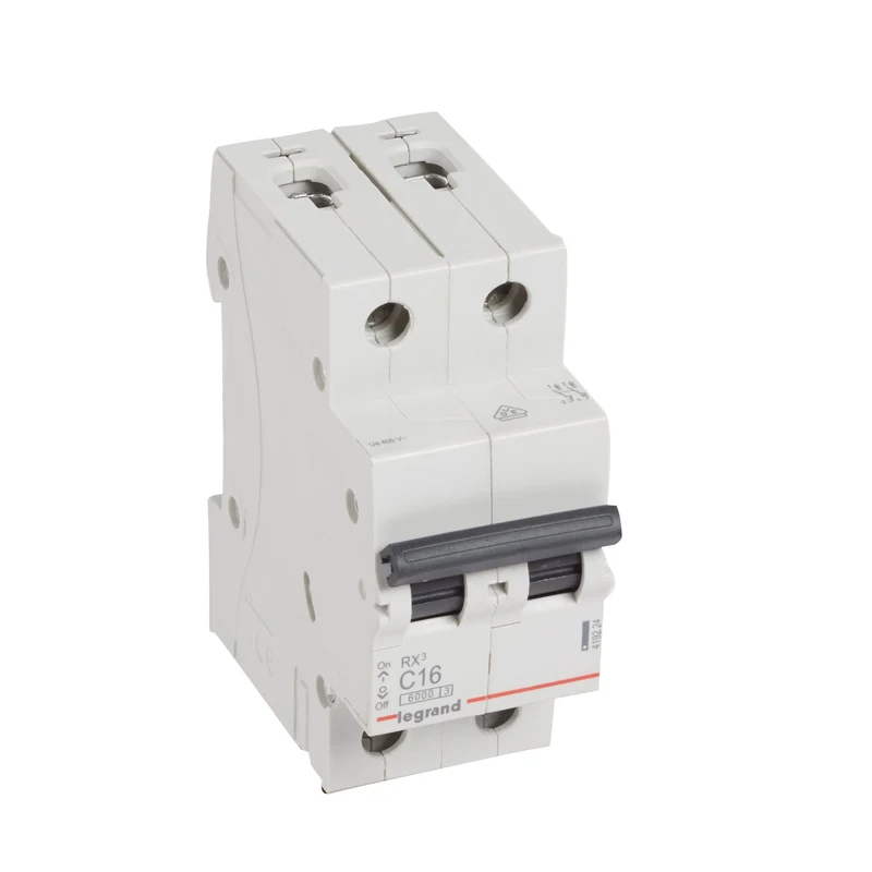 Legrand 419224 MCB RX³ 2P 16A Curve C 6kA DIN Rail