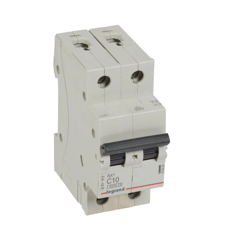 Legrand 419222 MCB RX³ 2P 10A Curve C 6kA DIN Rail