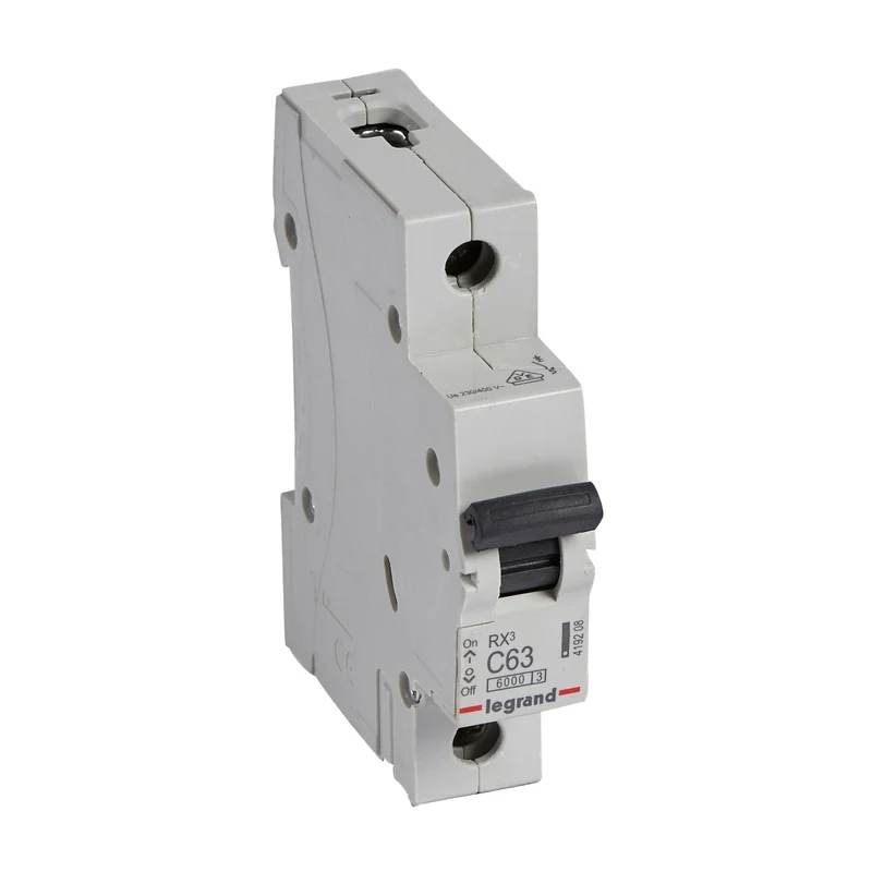 Legrand 419208 MCB RX³ 1P 63A Curve C 6kA DIN Rail