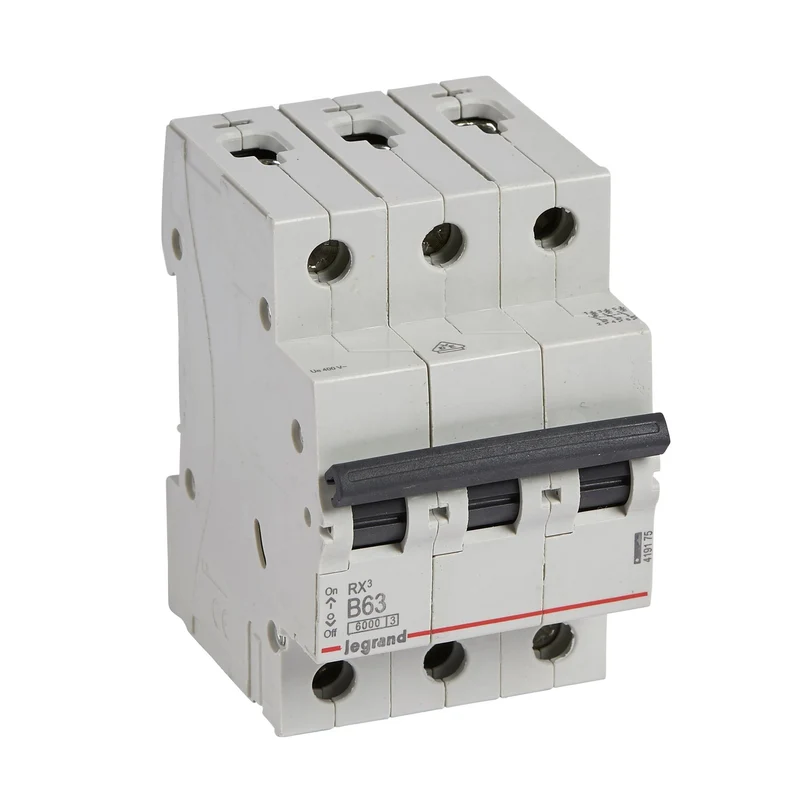 Legrand 419175 MCB RX³ 3P 63A Curve B 6kA DIN Rail