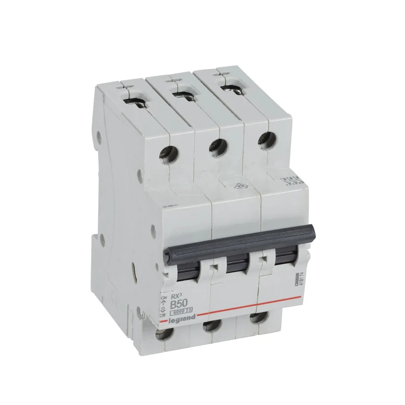 Legrand 419174 MCB RX³ 3P 50A Curve B 6kA DIN Rail