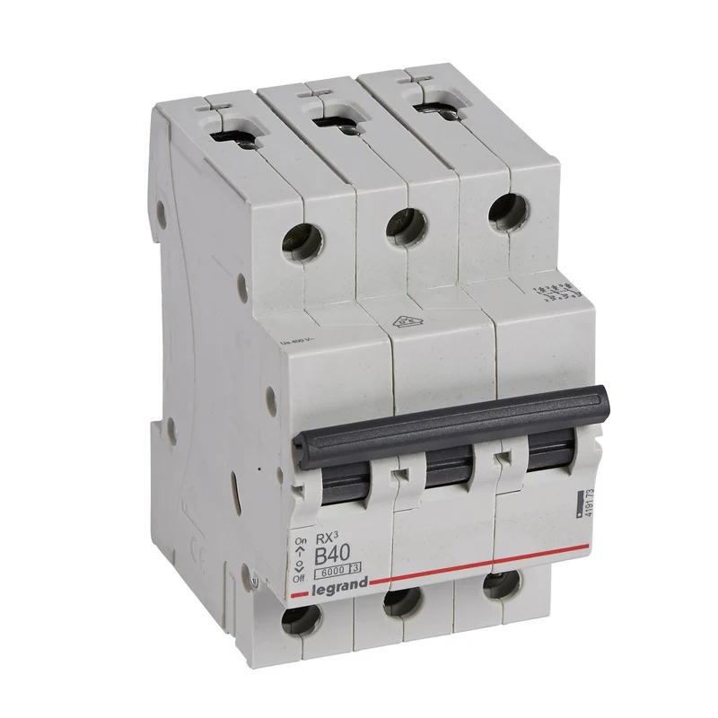 Legrand 419173 MCB RX³ 3P 40A Curve B 6kA DIN Rail