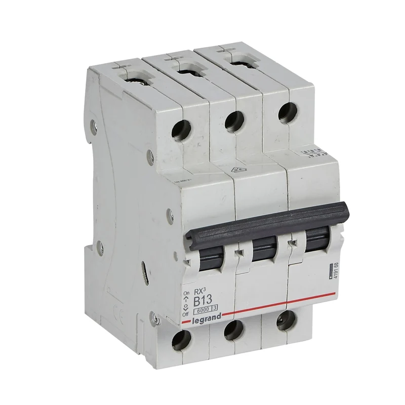 Legrand 419168 MCB RX³ 3P 13A Curve B 6kA DIN Rail