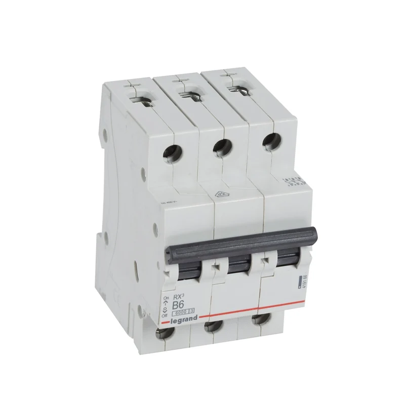 Legrand 419166 MCB RX³ 3P 6A Curve B 6kA DIN Rail