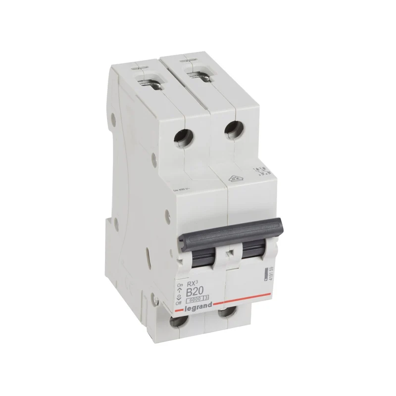 Legrand 419159 MCB RX³ 2P 20A Curve B 6kA DIN Rail