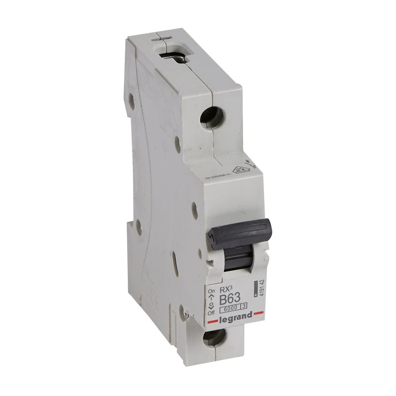 Legrand 419142 MCB RX³ 1P 63A Curve B 6kA DIN Rail