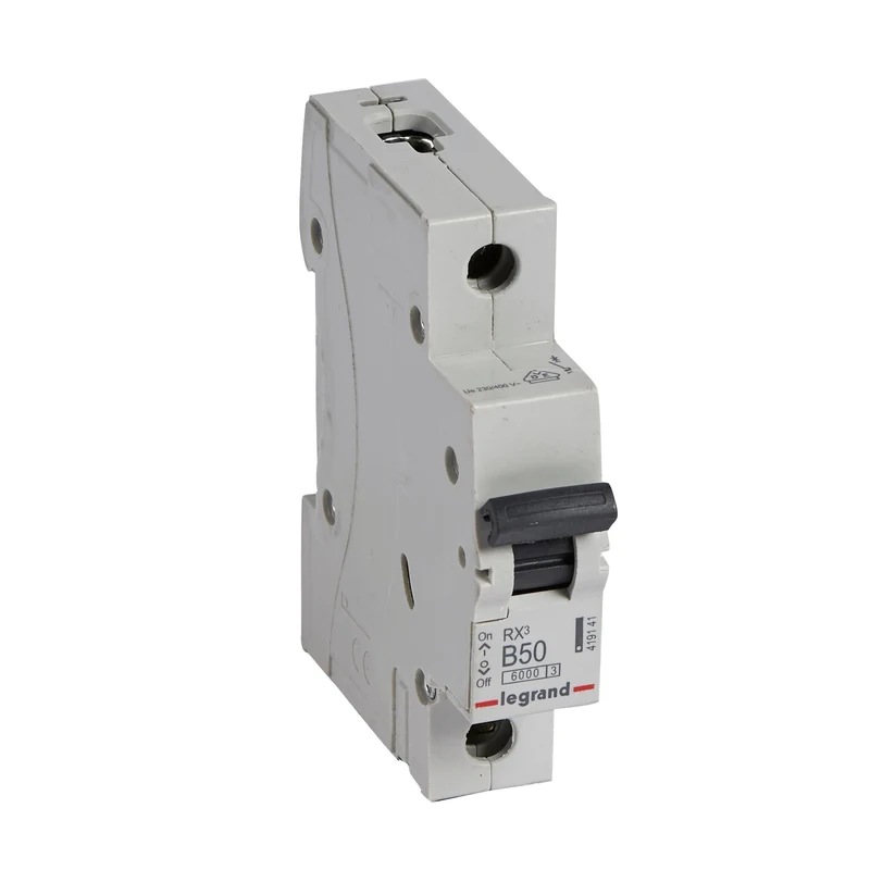 Legrand 419141 MCB RX³ 1P 50A Curve B 6kA DIN Rail