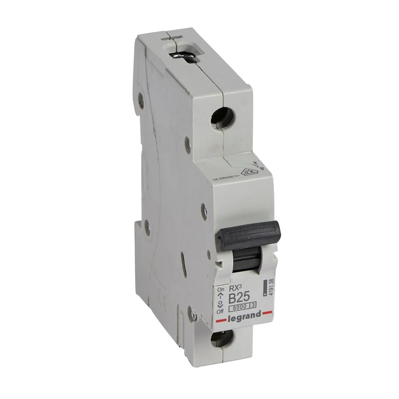Legrand 419138 MCB RX³ 1P 25A Curve B 6kA DIN Rail