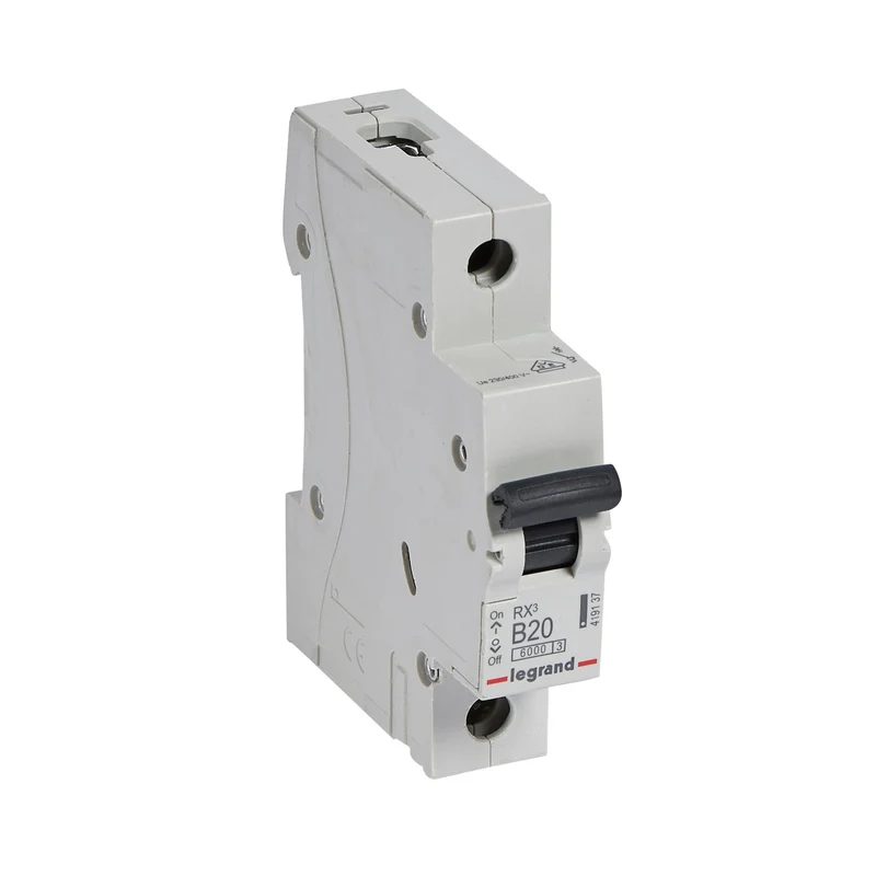 Legrand 419137 MCB RX³ 1P 20A Curve B 6kA DIN Rail