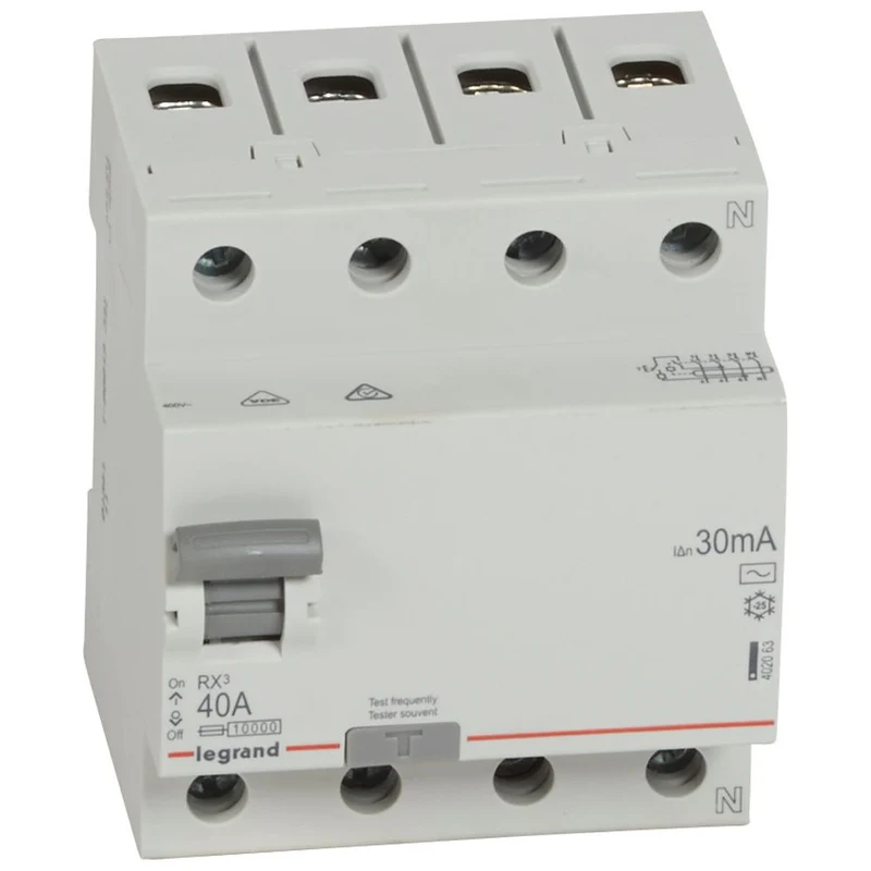 Legrand 402063 RCD RX³ 4P 40A 30mA Type AC DIN Rail