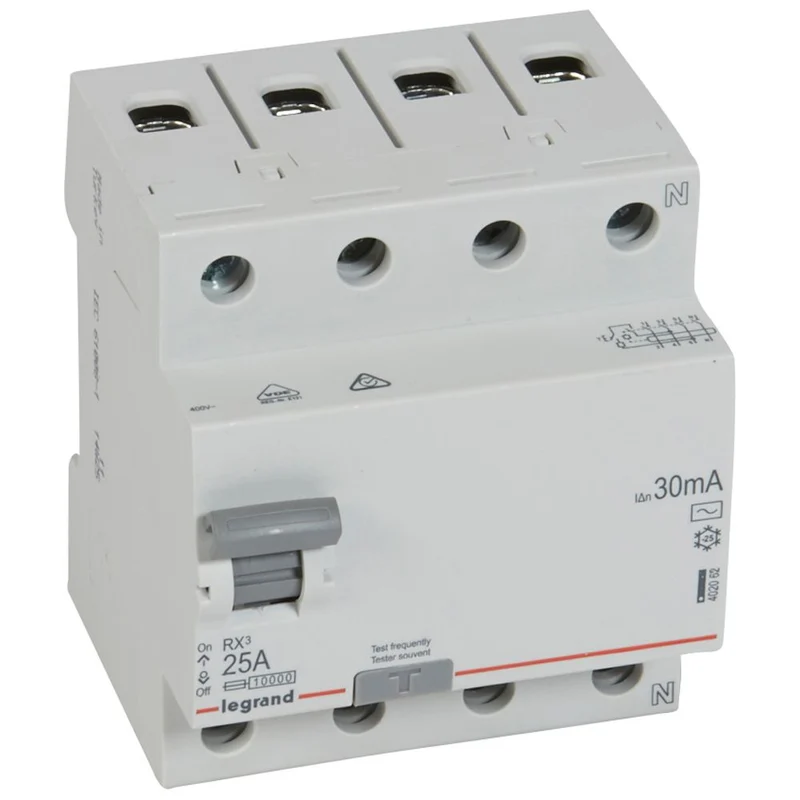 Legrand 402062 RCD RX³ 4P 25A 30mA Type AC DIN Rail