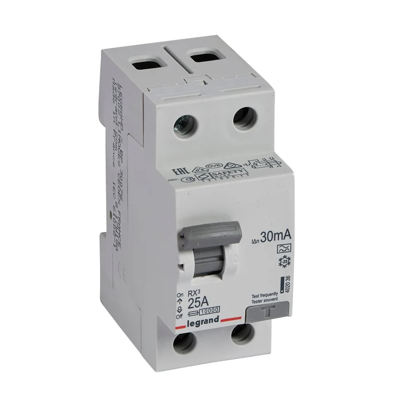 Legrand 402036 RCD RX³ 2P 25A 30mA Type A DIN Rail