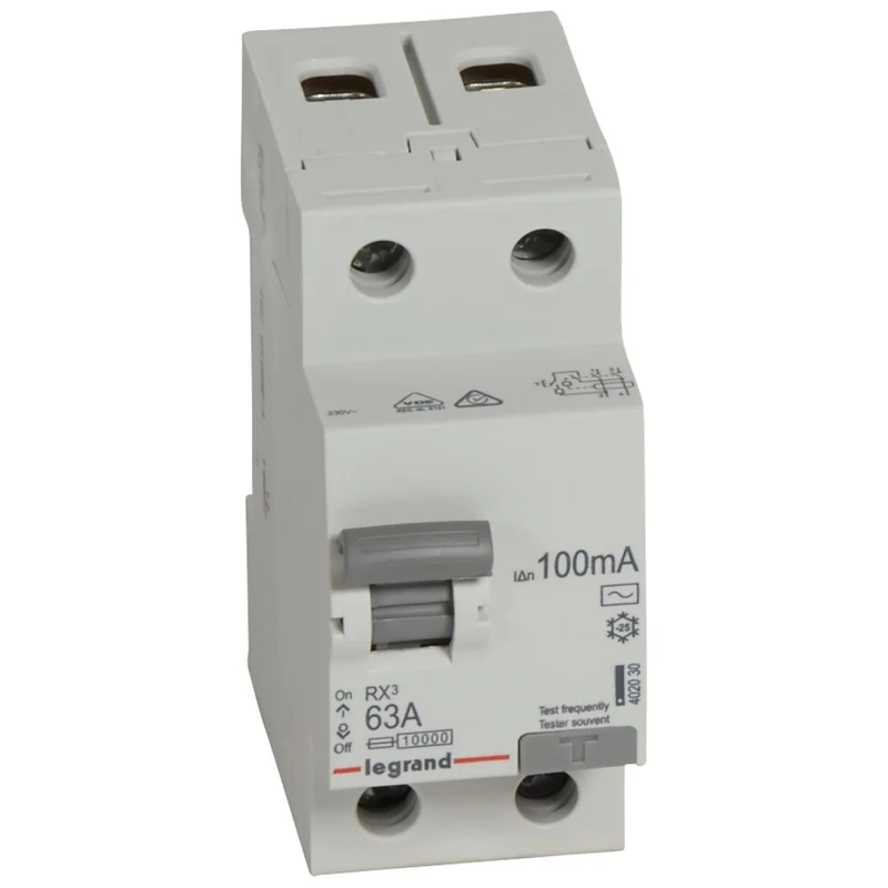 Legrand 402030 RCD RX³ 2P 63A 100mA Type AC DIN Rail