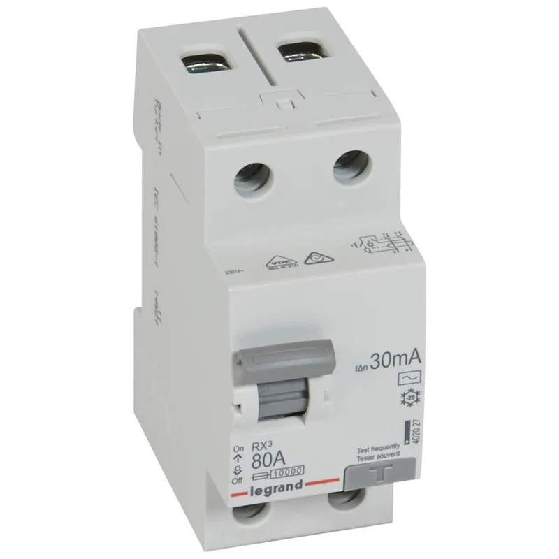 Legrand 402027 RCD RX³ 2P 80A 30mA Type AC DIN Rail