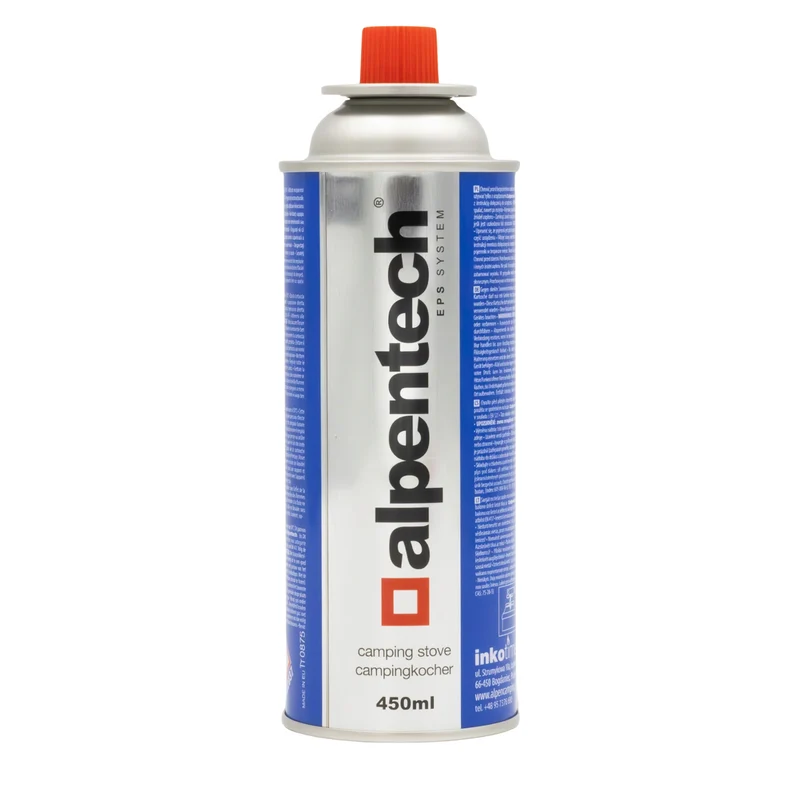 Alpentech-Gaskartusche 433 ml, gemäß Norm EN 417, Isobutan, EPS-System, IK 301