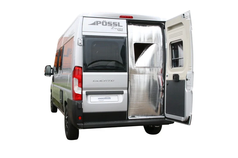 Thermomatte, Fiat Ducato, Hecktüre mit Fensterausschnitt
